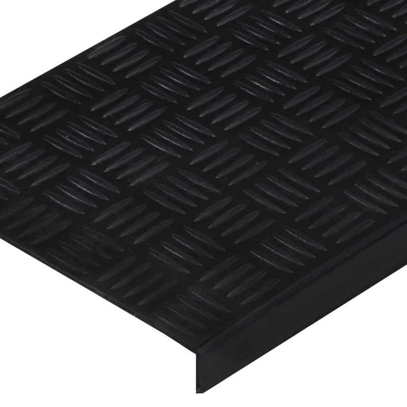 vidaXL Tappetino per Scale 5 pz 25x75 cm in Gomma - Image 43 of 81