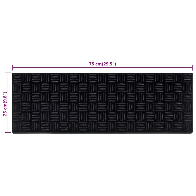 vidaXL Tappetino per Scale 5 pz 25x75 cm in Gomma - Image 66 of 81
