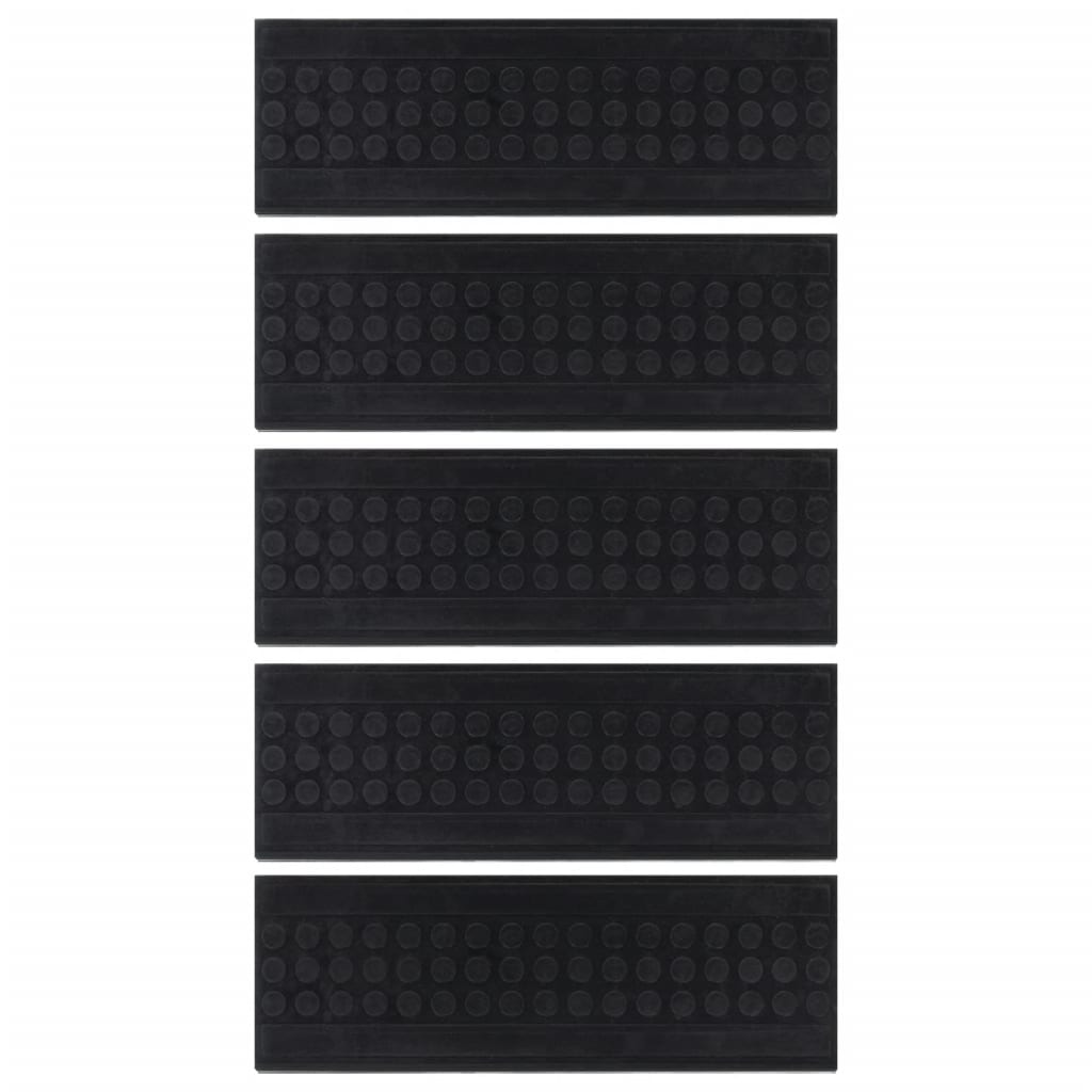 vidaXL Tappetino per Scale 5 pz 25x75 cm in Gomma - Image 14 of 81