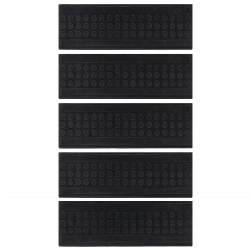 vidaXL Tappetino per Scale 5 pz 25x75 cm in Gomma - Image 14 of 81