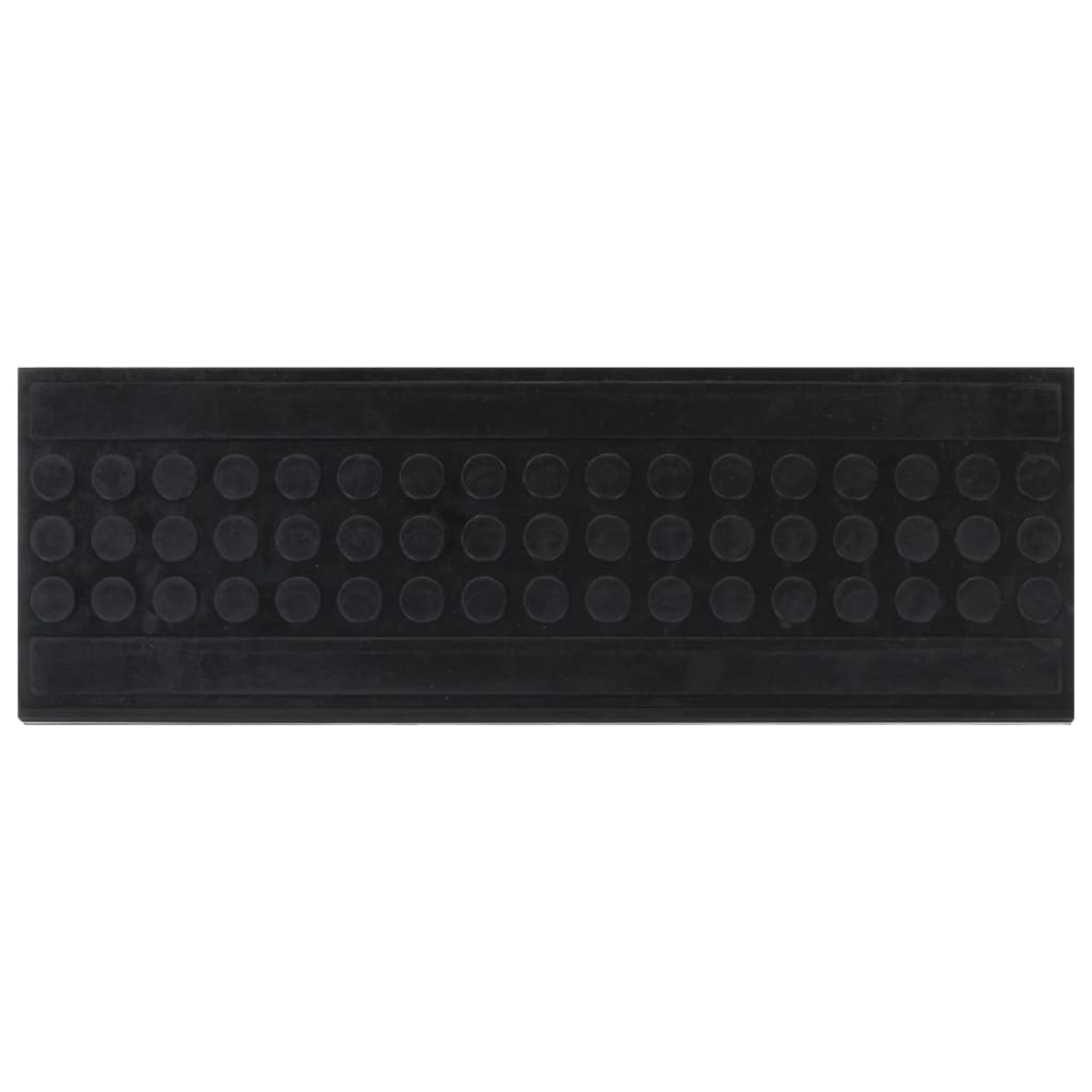 vidaXL Tappetino per Scale 10 pz 25x75 cm in Gomma - Image 1 of 6