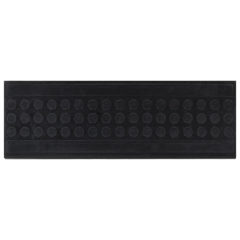 vidaXL Tappetino per Scale 10 pz 25x75 cm in Gomma - Image 1 of 6