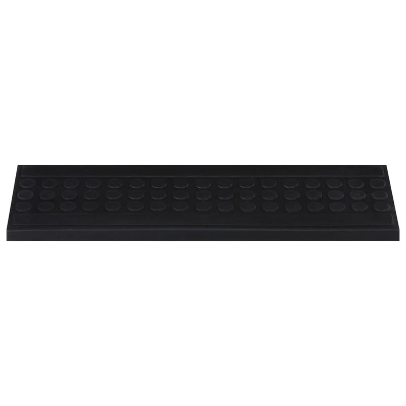 vidaXL Tappetino per Scale 10 pz 25x75 cm in Gomma - Image 3 of 6