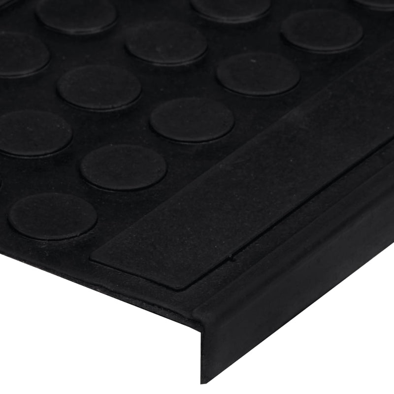vidaXL Tappetino per Scale 10 pz 25x75 cm in Gomma - Image 4 of 6