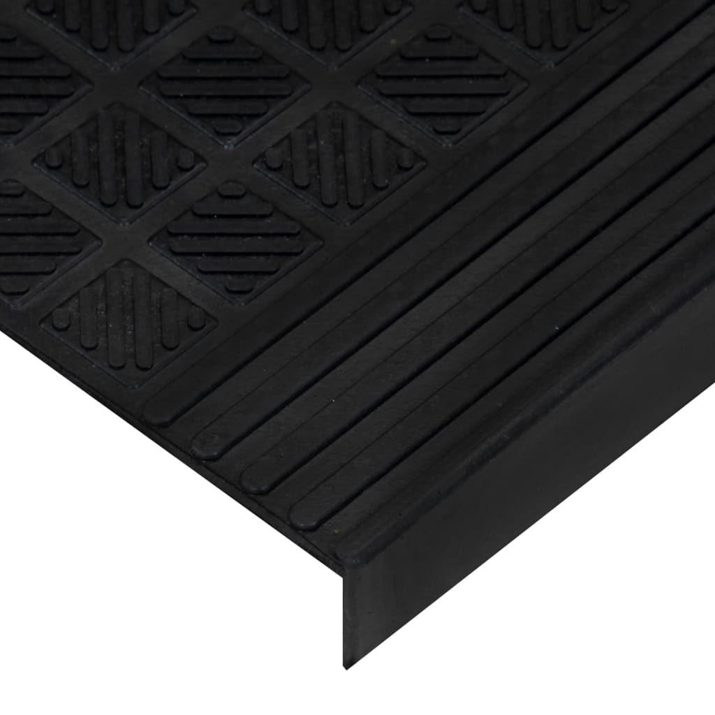 vidaXL Tappetino per Scale 5 pz 25x75 cm in Gomma - Image 44 of 81