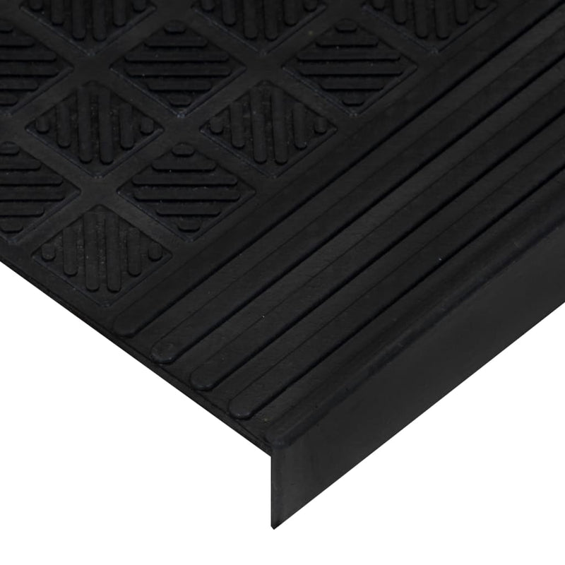 vidaXL Tappetino per Scale 5 pz 25x75 cm in Gomma - Image 44 of 81
