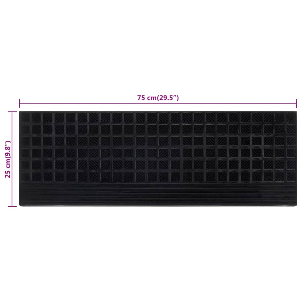 vidaXL Tappetino per Scale 5 pz 25x75 cm in Gomma - Image 76 of 81