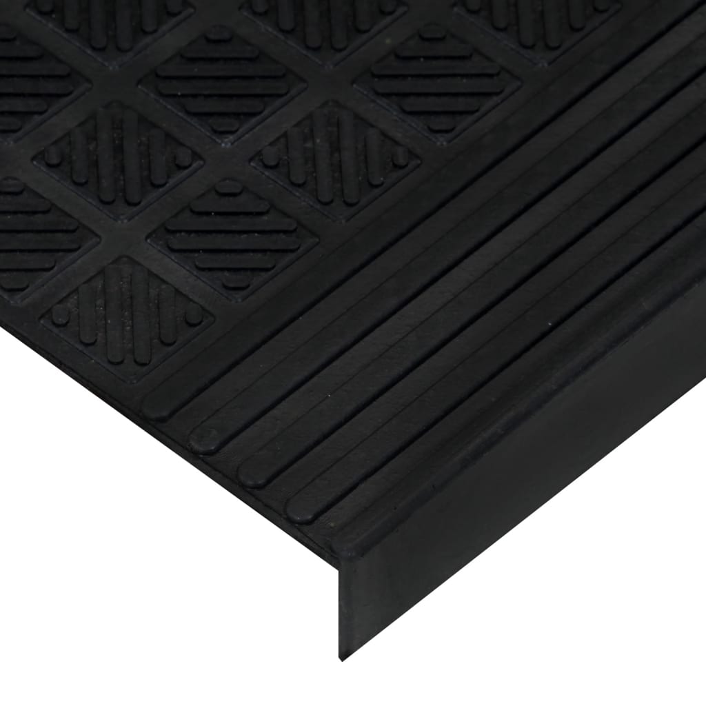 vidaXL Tappetino per Scale 5 pz 25x75 cm in Gomma - Image 47 of 81