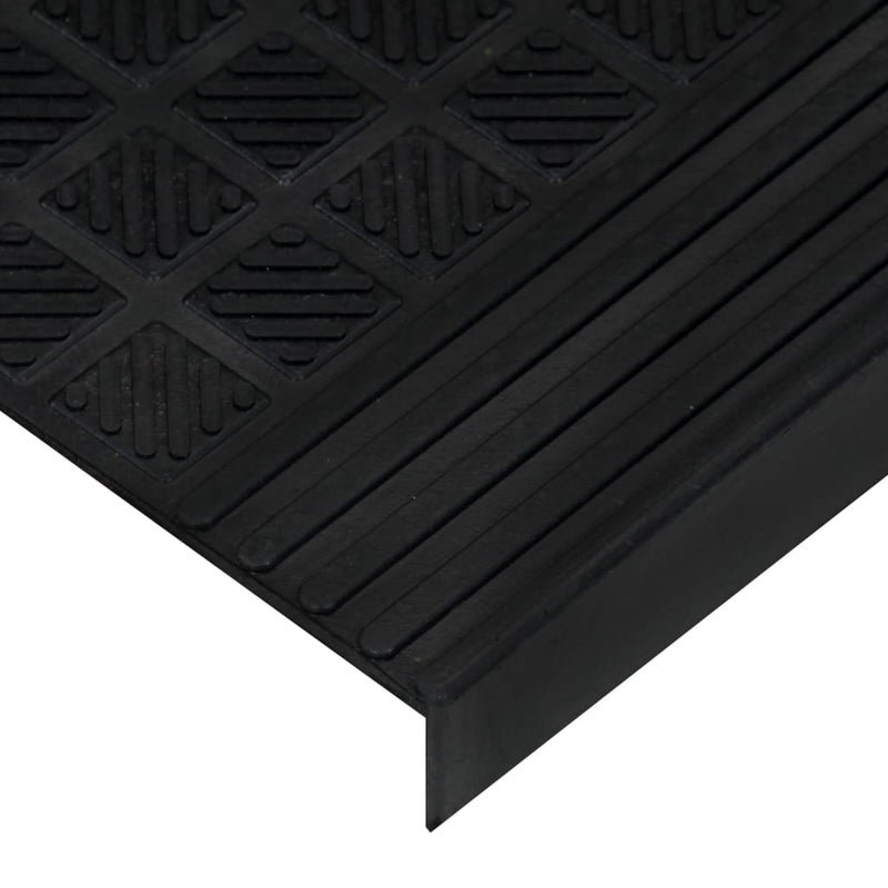 vidaXL Tappetino per Scale 5 pz 25x75 cm in Gomma - Image 47 of 81