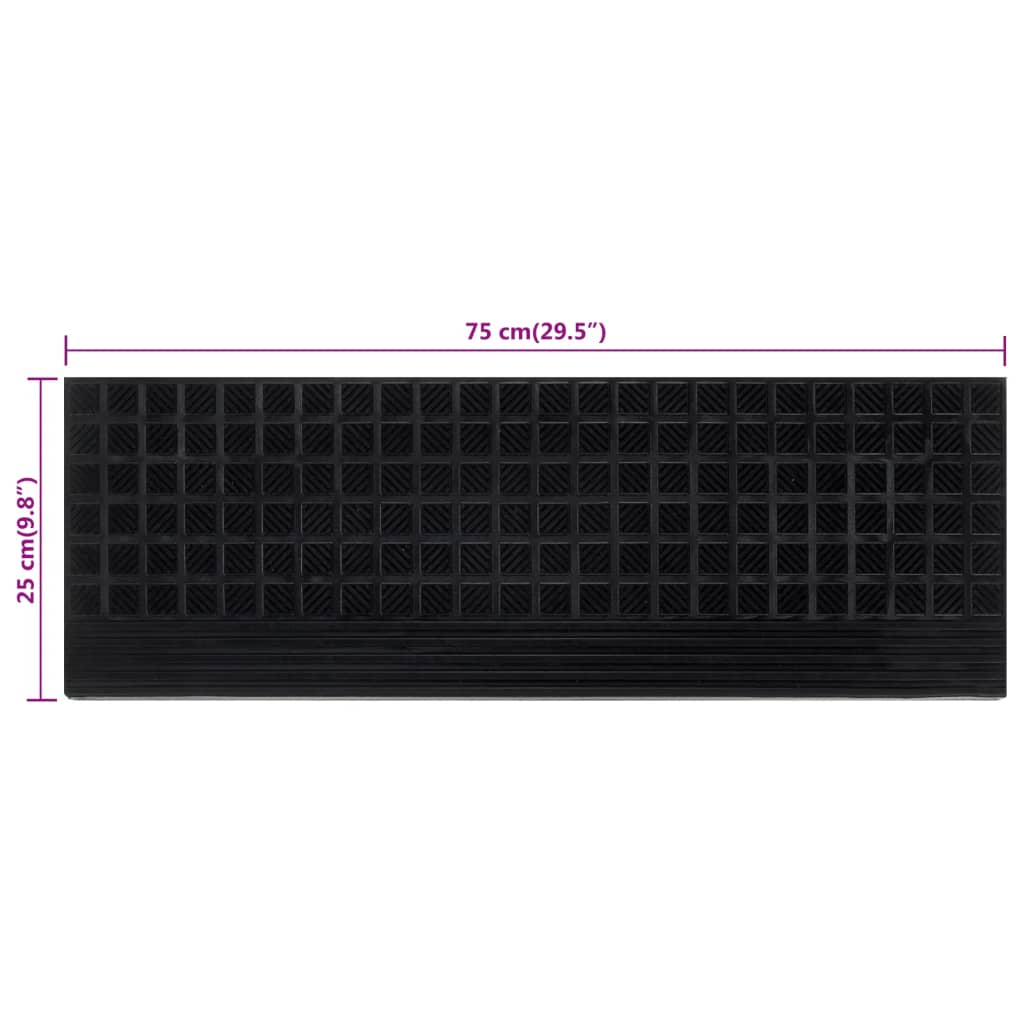 vidaXL Tappetino per Scale 5 pz 25x75 cm in Gomma - Image 70 of 81