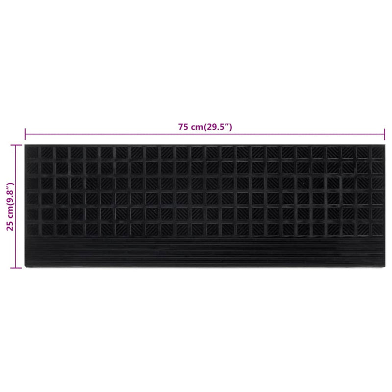 vidaXL Tappetino per Scale 5 pz 25x75 cm in Gomma - Image 70 of 81