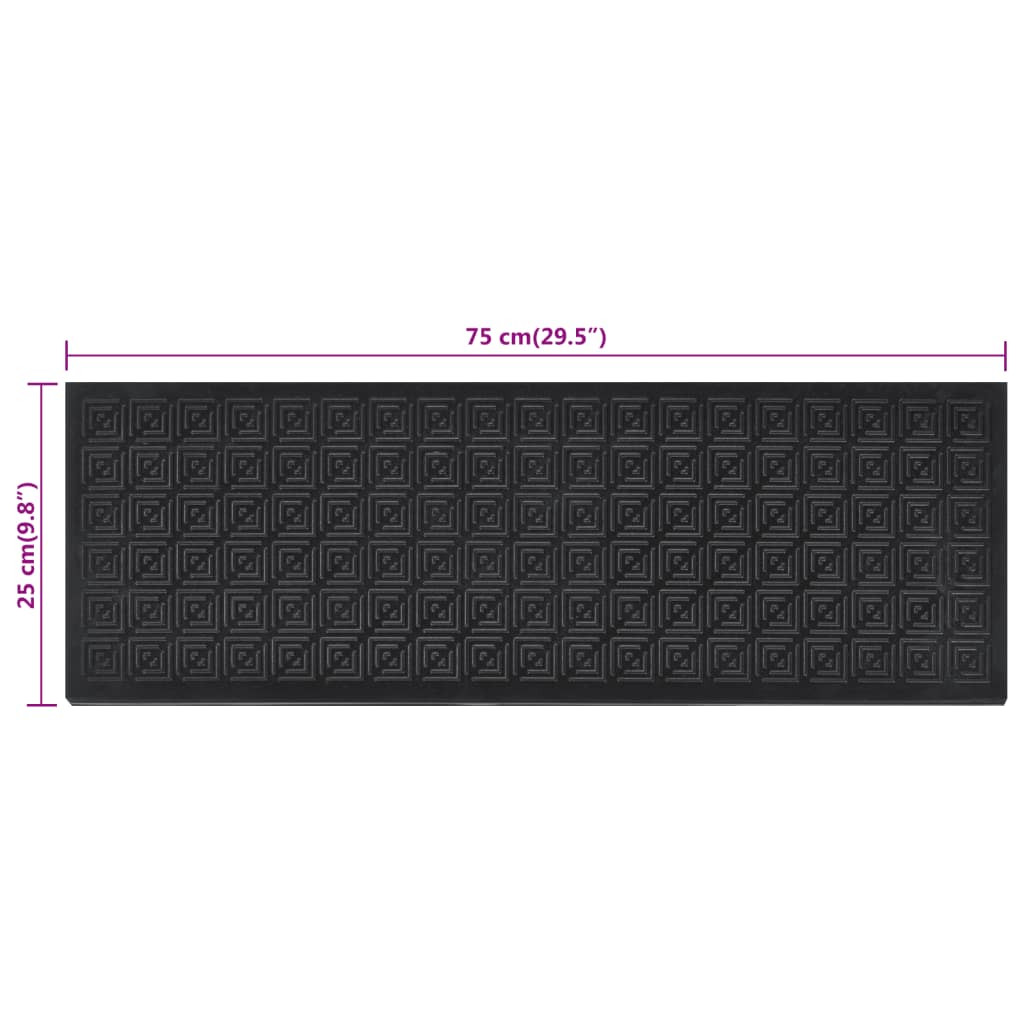 vidaXL Tappetino per Scale 5 pz 25x75 cm in Gomma - Image 77 of 81