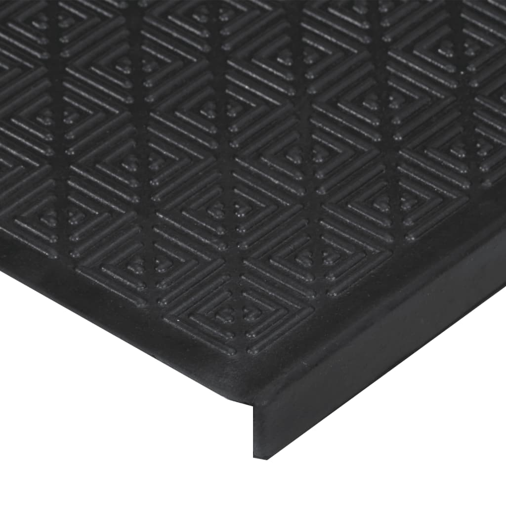 vidaXL Tappetino per Scale 5 pz 25x75 cm in Gomma - Image 52 of 81