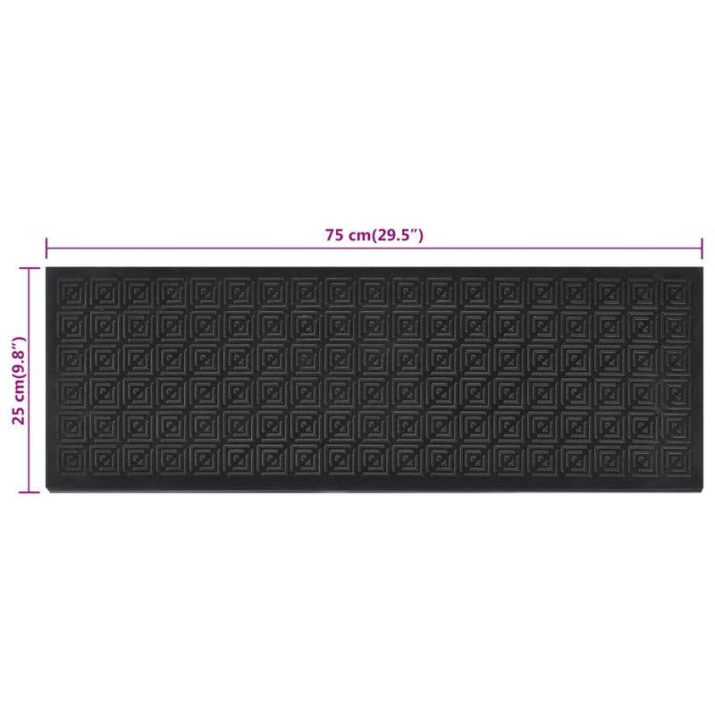 vidaXL Tappetino per Scale 5 pz 25x75 cm in Gomma - Image 75 of 81