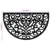 Zerbino Mezzo Rotondo 45x75 cm in Gomma - immagine 4 | SolPatio - Image 4 of 4