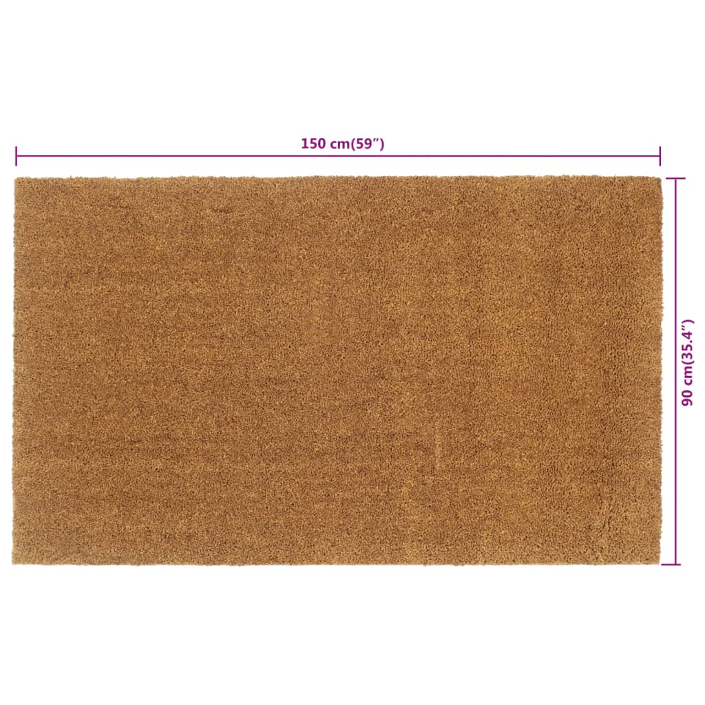 vidaXL Zerbino Naturale 90x150 cm Fibra di Cocco - Image 4 of 4