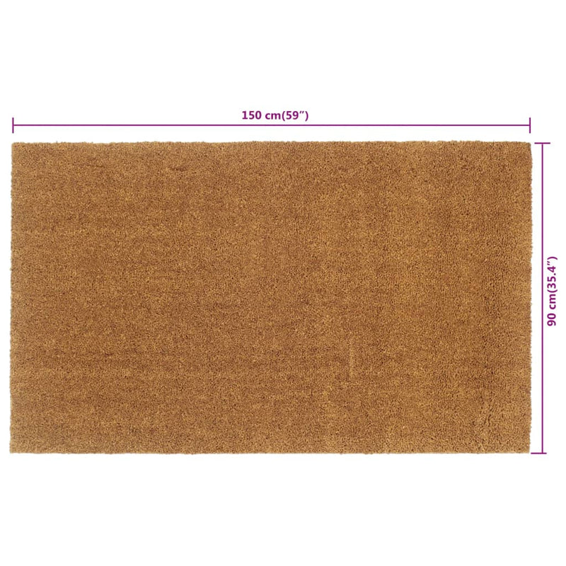 vidaXL Zerbino Naturale 90x150 cm Fibra di Cocco - Image 4 of 4