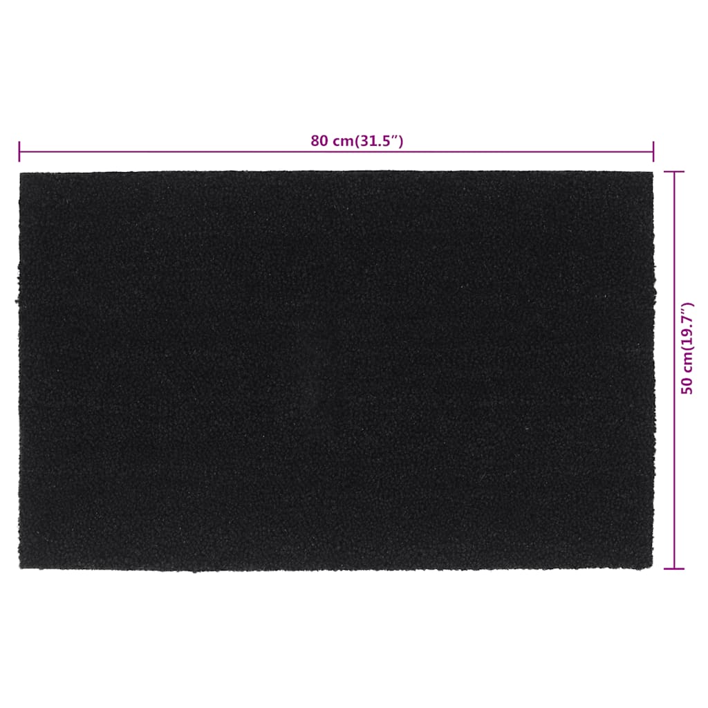 vidaXL Zerbino Nero 50x80 cm Fibra di Cocco - Image 4 of 4