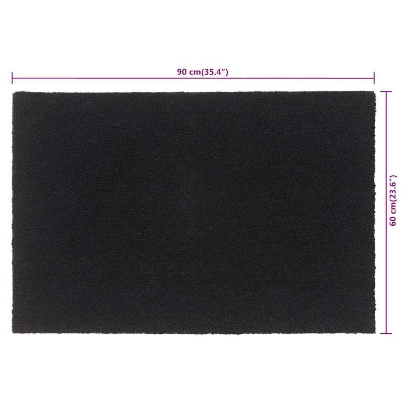 vidaXL Zerbino Nero 60x90 cm Fibra di Cocco - Image 4 of 4