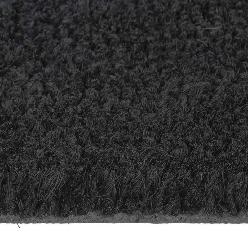 vidaXL Zerbino Nero 90x150 cm Fibra di Cocco - Image 3 of 5