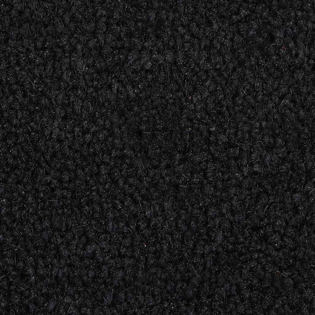 vidaXL Zerbino Nero 90x150 cm Fibra di Cocco - Image 4 of 5