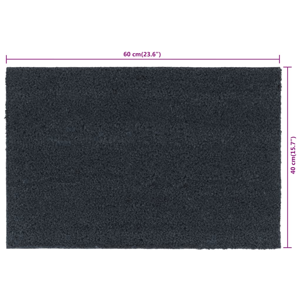 vidaXL Zerbino Grigio Scuro 40x60 cm Fibra di Cocco - Image 4 of 4