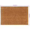 vidaXL Zerbino Naturale 60x90 cm Fibra di Cocco - Image 3 of 3