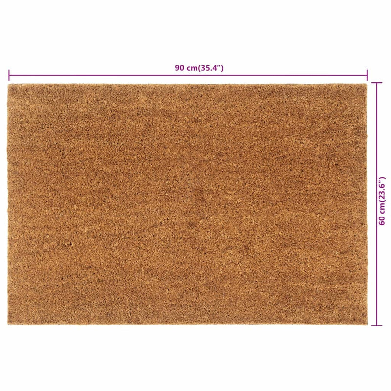 vidaXL Zerbino Naturale 60x90 cm Fibra di Cocco - Image 3 of 3