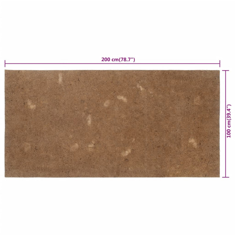 vidaXL Coprimaterasso 100x200 cm in Fibra di Cocco - Image 5 of 5