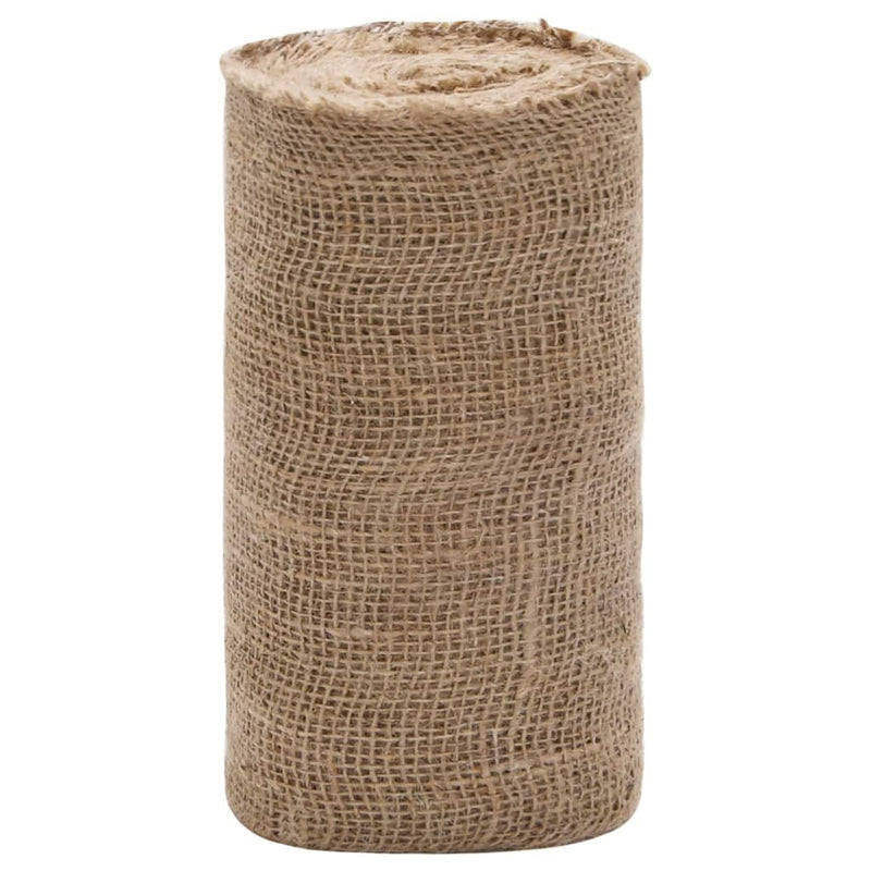 vidaXL Rotolo in Iuta 100% Naturale 0,25x5 m Naturale - Image 6 of 28