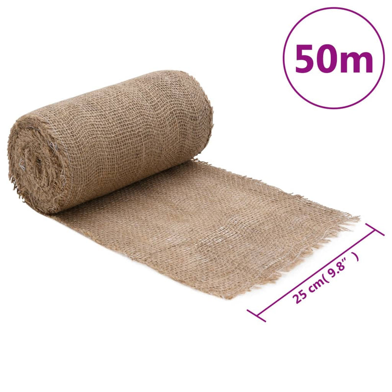 vidaXL Rotolo in Iuta 100% Naturale 0,25x5 m Naturale - Image 25 of 28