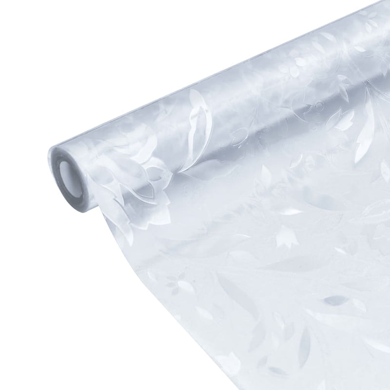 vidaXL Pellicola per Finestra Smerigliata Statica PVC 90x500 cm Motivo Floreale Trasparente - Image 10 of 12
