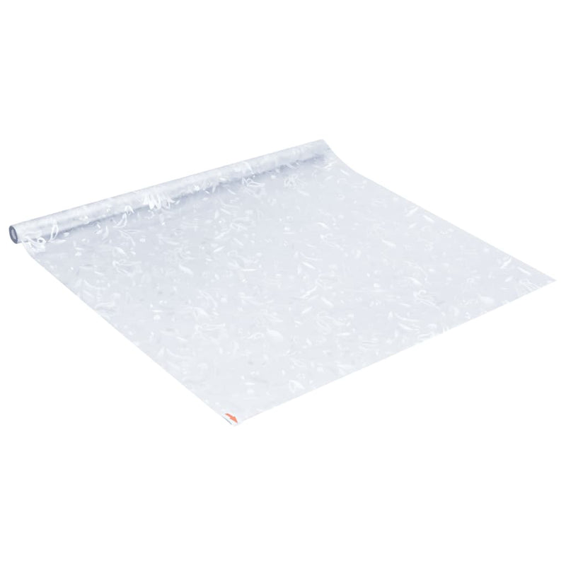 vidaXL Pellicola per Finestra Smerigliata in PVC Motivo Floreale 60x500 cm Trasparente - Image 9 of 18