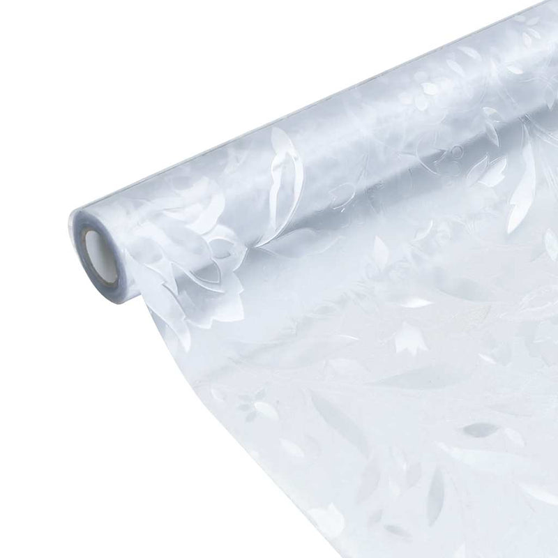 vidaXL Pellicola per Finestra Smerigliata Statica PVC 90x500 cm Motivo Floreale Trasparente - Image 9 of 12