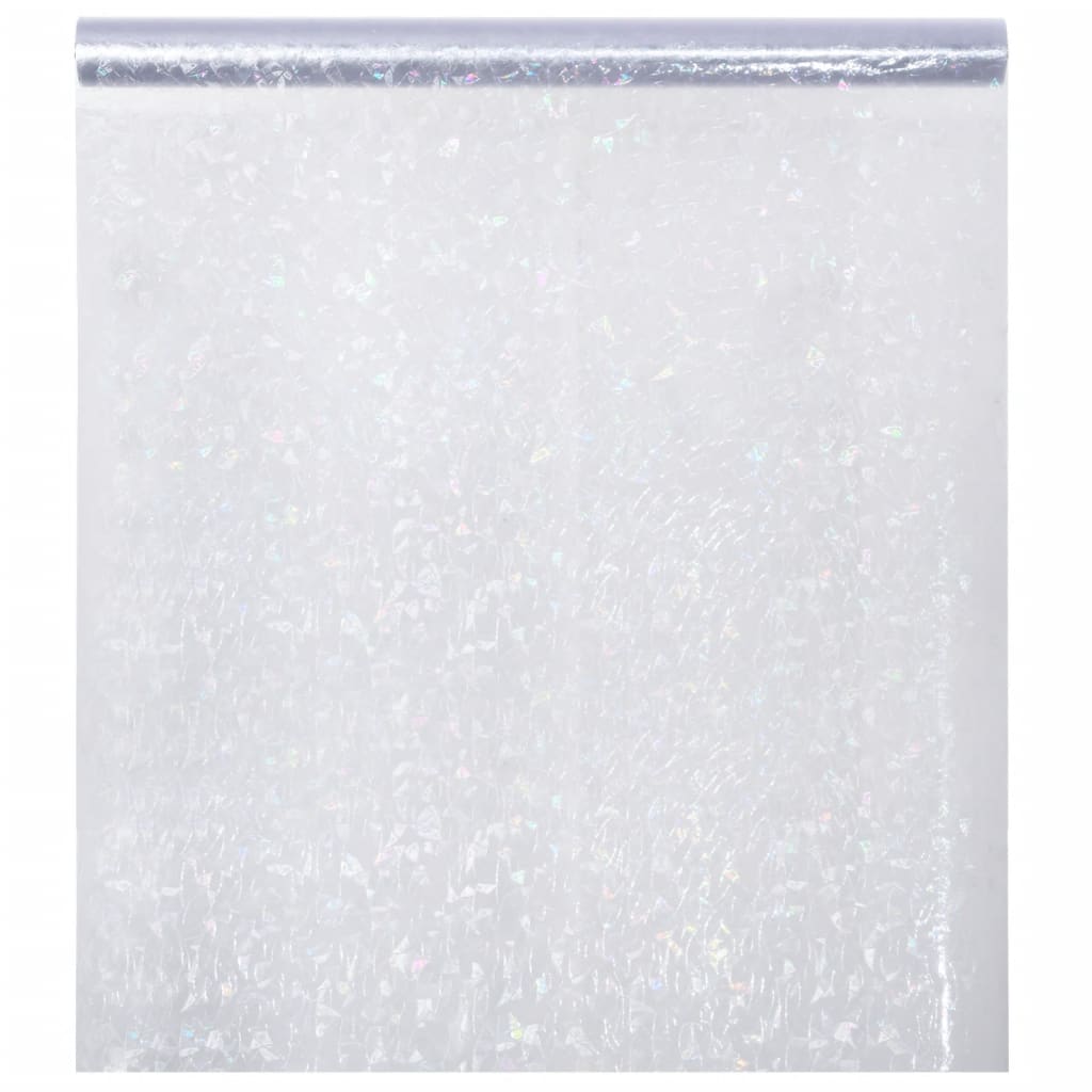 vidaXL Pellicola Finestra Smerigliata Motivo Arcobaleno 3D 60x2000 PVC - Image 3 of 14