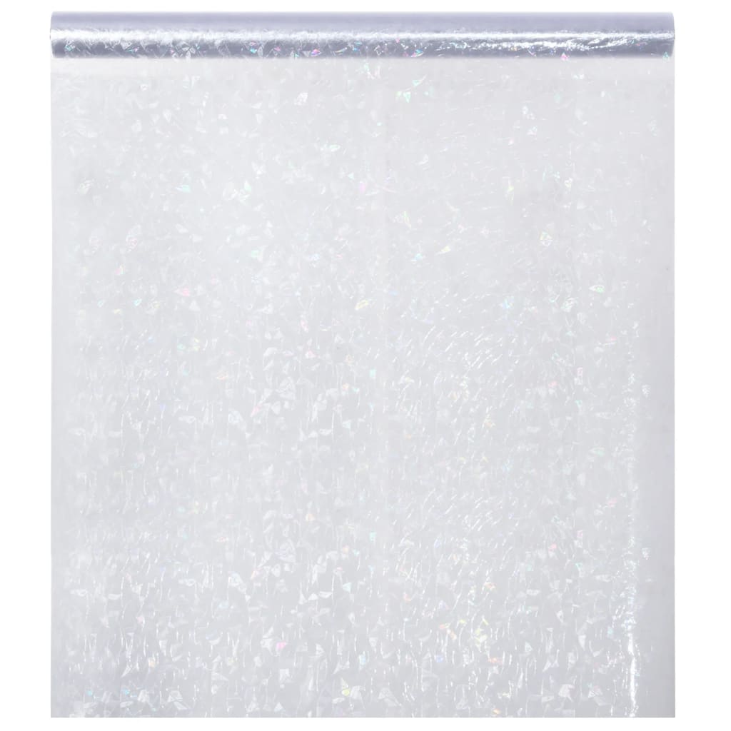 vidaXL Pellicola Finestra Smerigliata Motivo Arcobaleno 3D 90x2000 PVC - Image 2 of 7