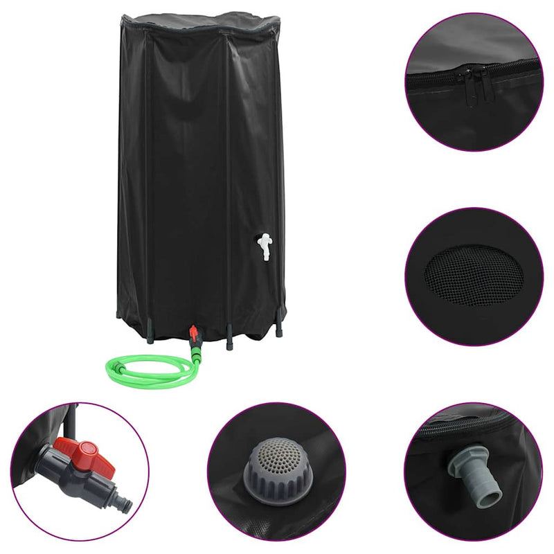 vidaXL Serbatoio Acqua con Rubinetto Pieghevole 250 L in PVC - Image 2 of 10