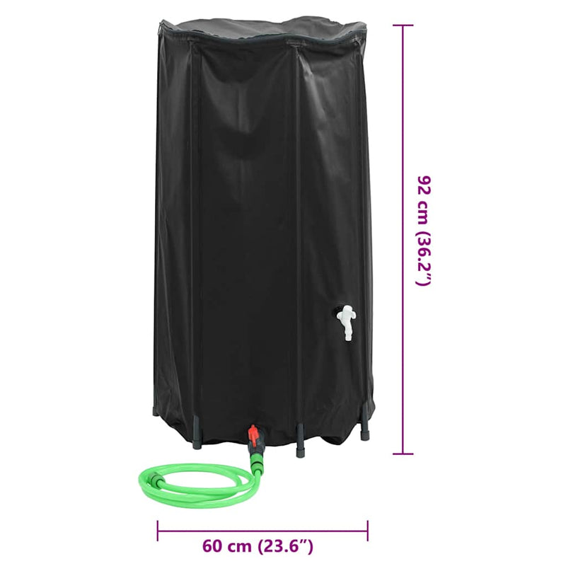 vidaXL Depósito de Agua con Grifo Plegable de PVC de 500 L - Image 219 of 240