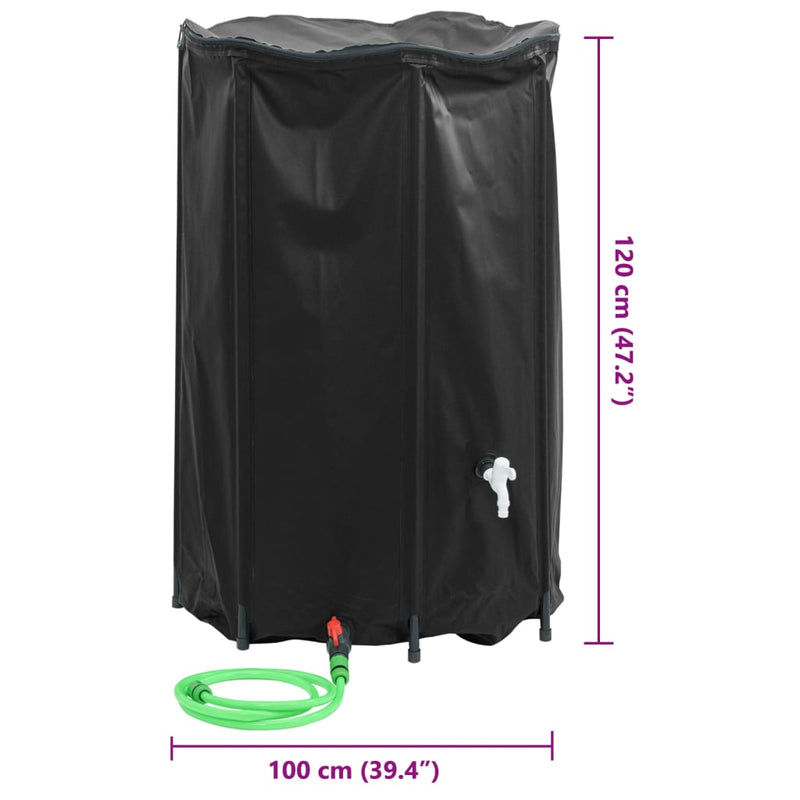 vidaXL Depósito de Agua con Grifo Plegable de PVC de 500 L - Image 217 of 240