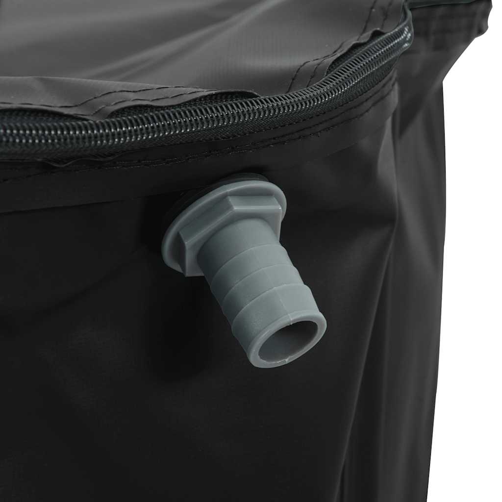 Serbatoio Acqua Pieghevole in PVC 1250 L, 120×110 cm, Nero - Image 16 of 40