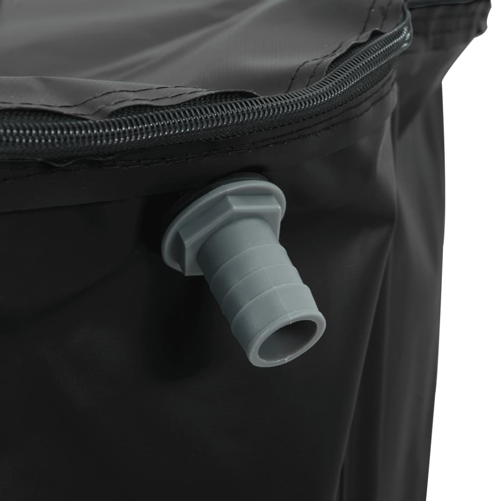 Serbatoio Acqua Pieghevole 1350 L in PVC Ø 120×120 cm Nero - Image 14 of 40