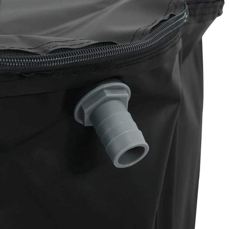 Serbatoio Acqua Pieghevole 1350 L in PVC Ø 120×120 cm Nero - Image 14 of 40