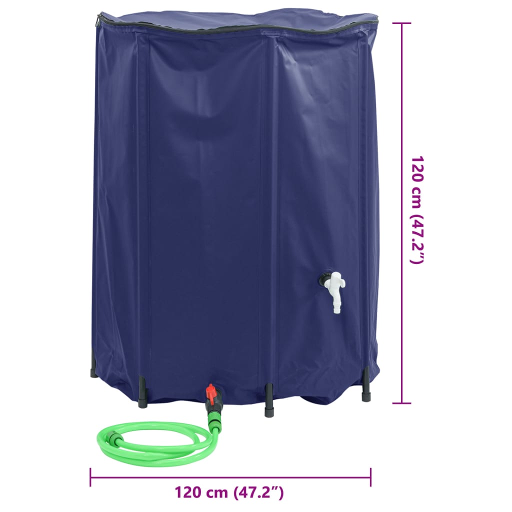 vidaXL Depósito de Agua con Grifo Plegable de PVC de 500 L - Image 215 of 240