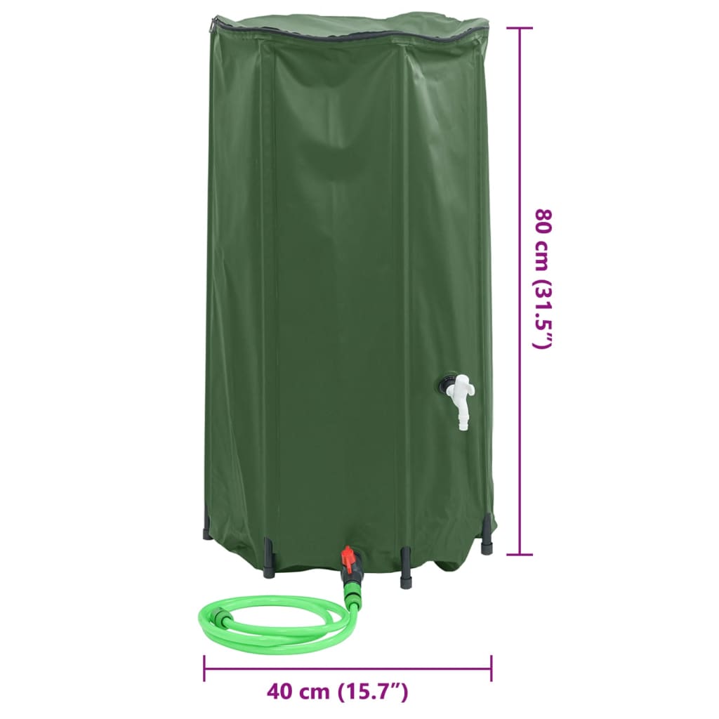 vidaXL Depósito de Agua con Grifo Plegable de PVC de 500 L - Image 212 of 240