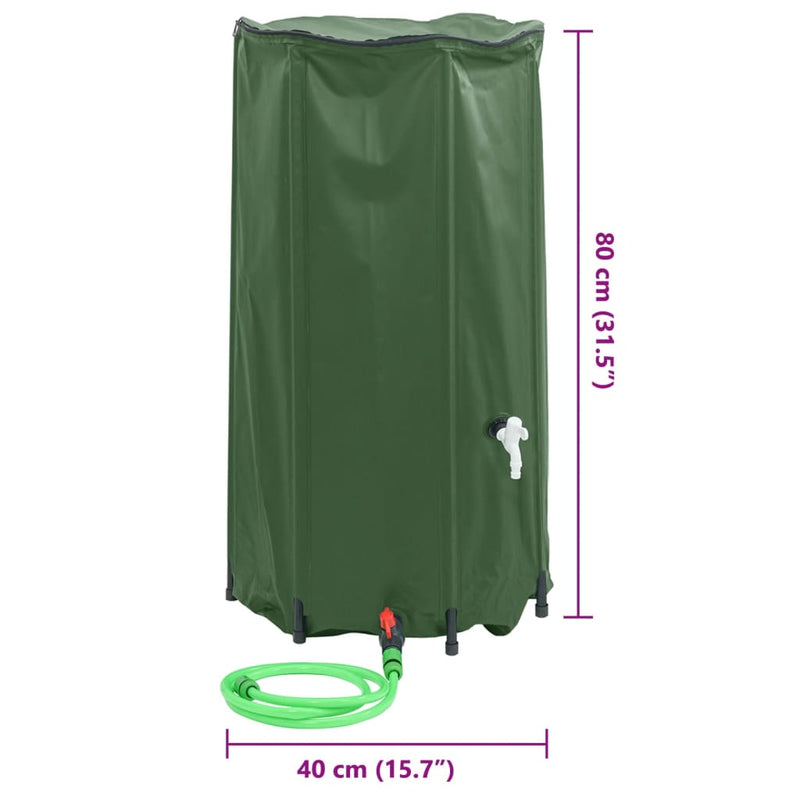 vidaXL Depósito de Agua con Grifo Plegable de PVC de 500 L - Image 212 of 240