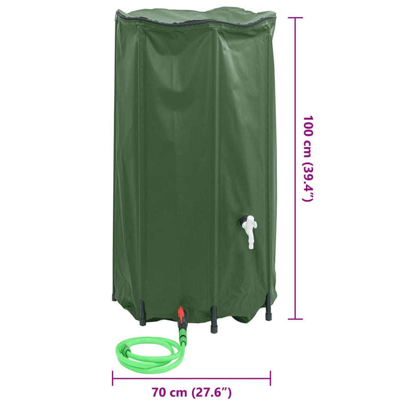 vidaXL Depósito de Agua con Grifo Plegable de PVC de 500 L - Image 213 of 240