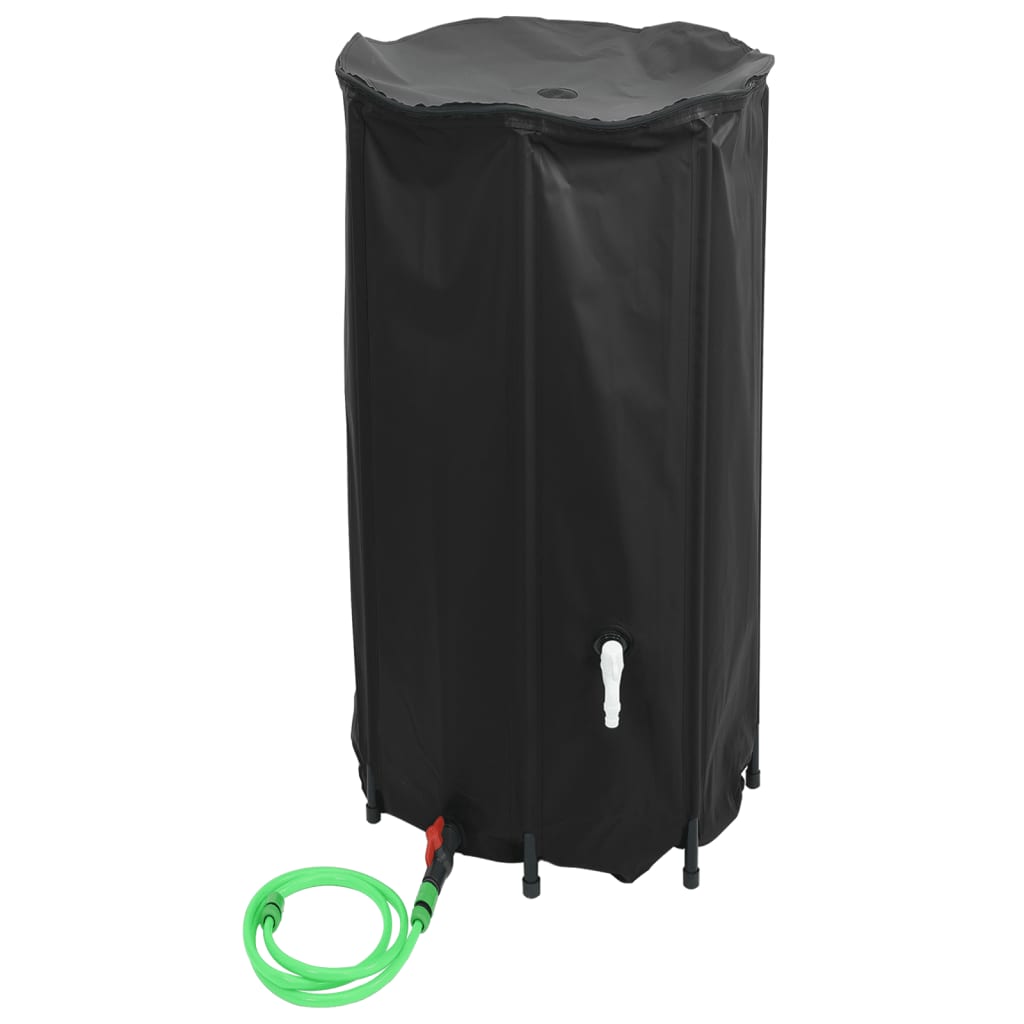 Serbatoio Acqua Pieghevole in PVC 380 L Nero - Image 3 of 10