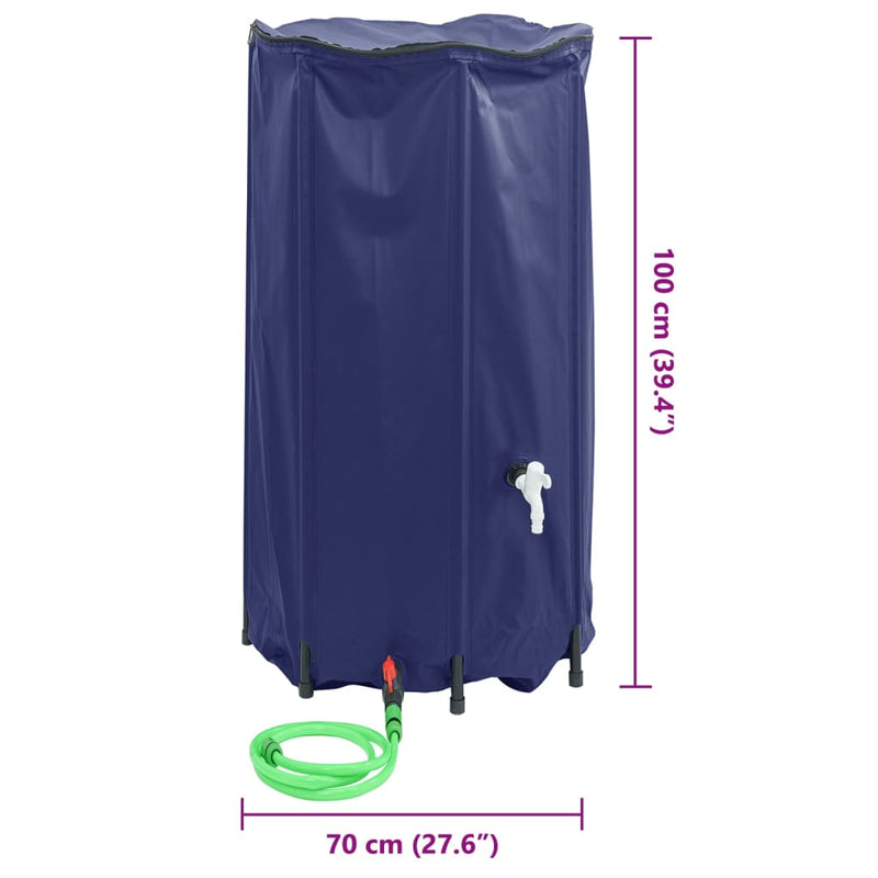 vidaXL Depósito de Agua con Grifo Plegable de PVC de 500 L - Image 214 of 240