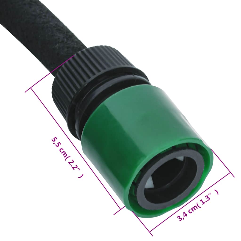 Tubo di Irrigazione da Giardino Nero 0,6" 10 m in Gomma - immagine 11 | SolPatio - Image 11 of 19