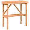 vidaXL Solid Fir Wood Plant Table with Shelf, 78x38x82.5cm, Brown - Image 4 of 16